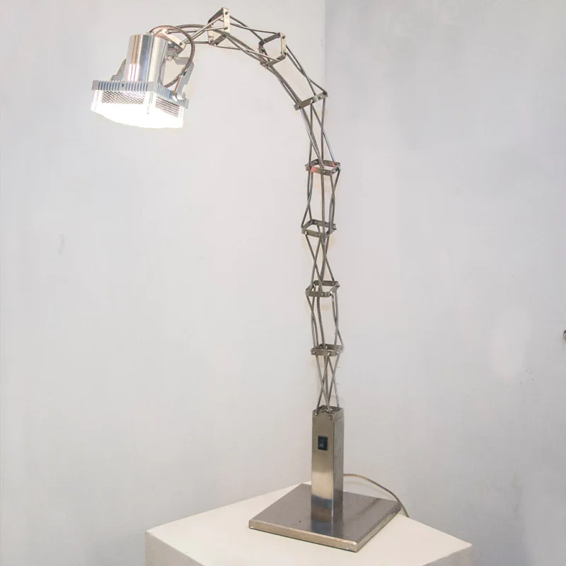 Lámpara de escritorio Robot Silver